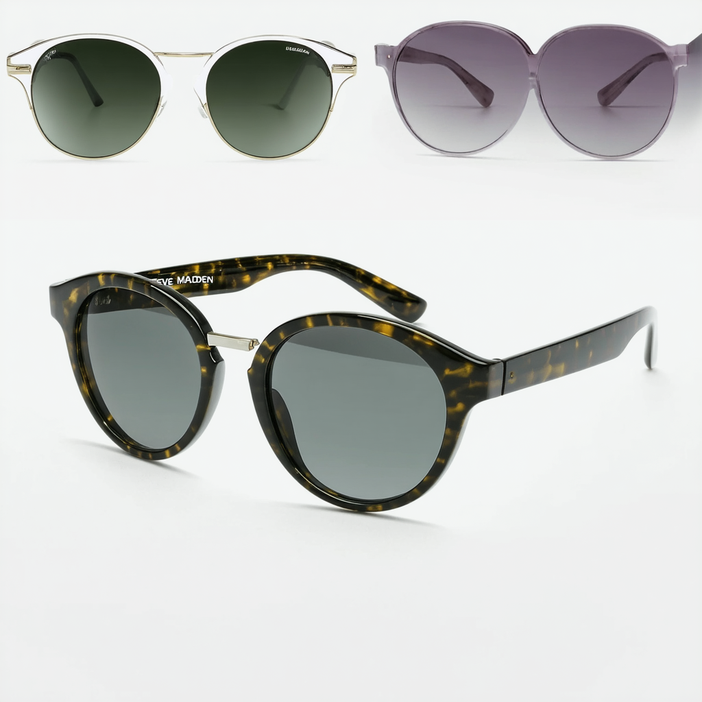 Steve Madden S5282 Oval Sunglasses