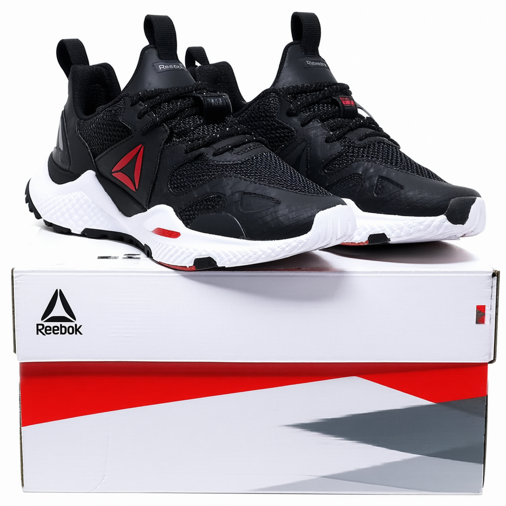 Reebok Men's Fury Adapt AC Fashion Sneaker, Black/Primal Red, 11 M US