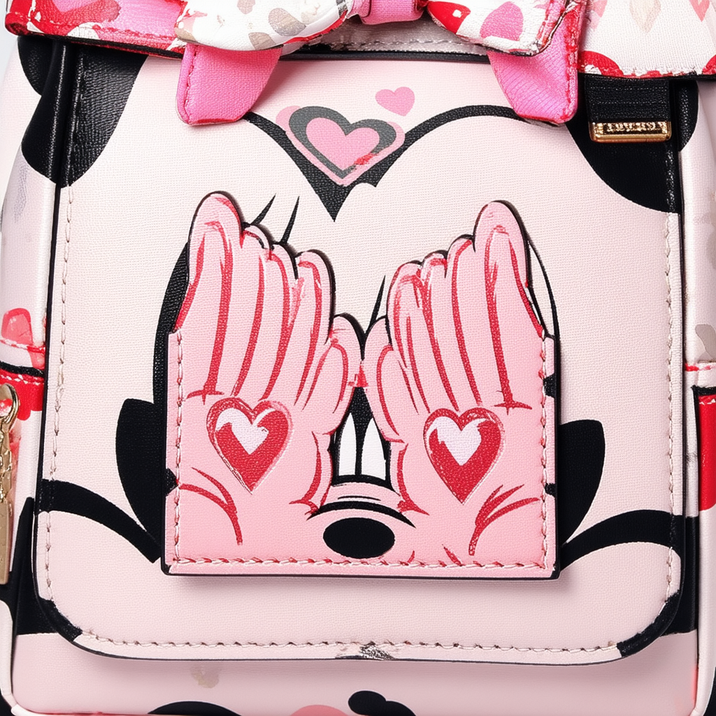 Loungefly MickeyMinnie Heart Hands Mini Backpack