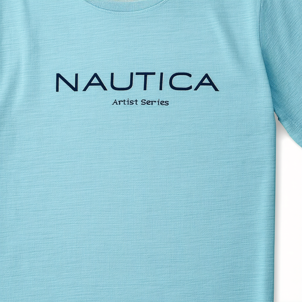 Nautica Men's Short Sleeve Artist Series Crew Neck T-Shirt