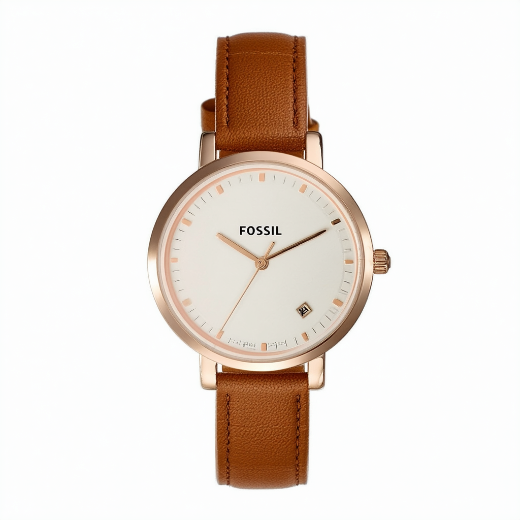 Fossil Georgia Women's Watch with Genuine Leather Bracelet Band