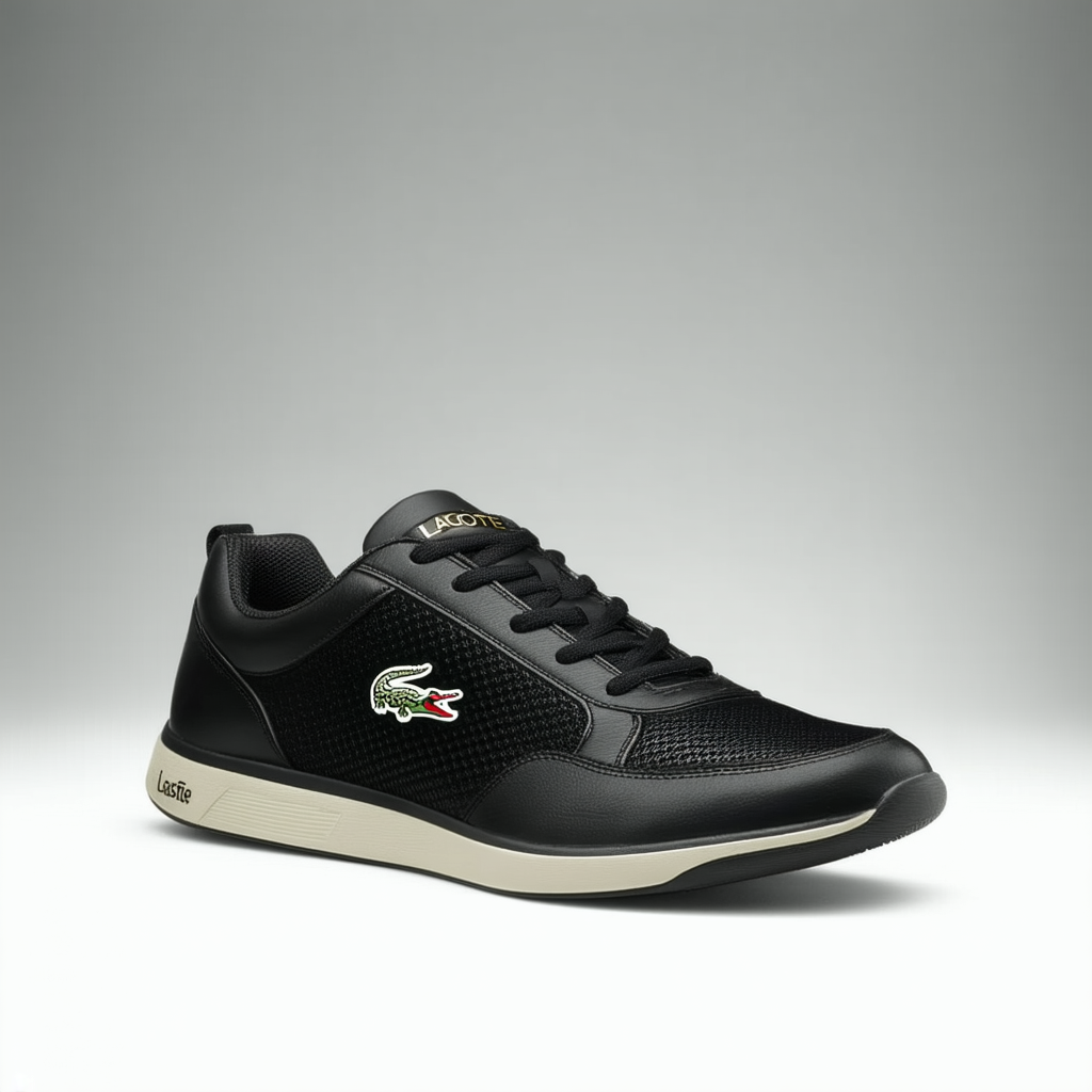 Lacoste Men’s Sport L-Spin Deluxe 3 Shoes, Black/Gold, US 13