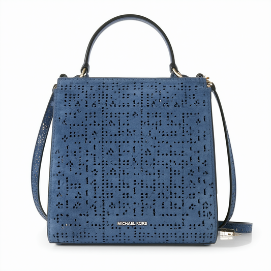 Michael kors Suri Small Logo Perforated Suede Crossbody Bag
