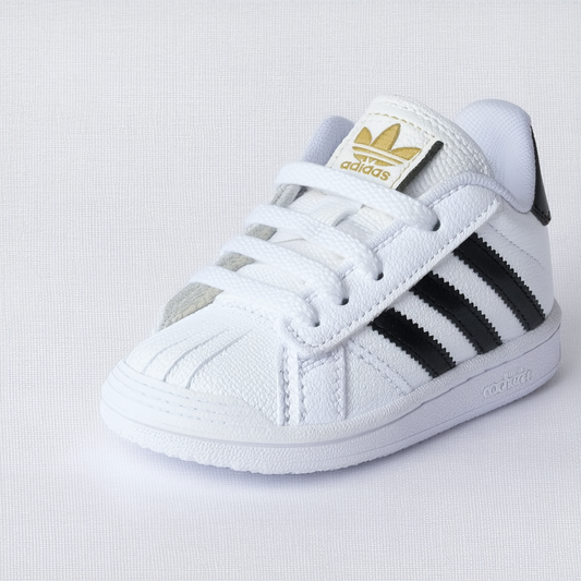 adidas Baby Unisex VL Court 2.0 White/Black/White 5K