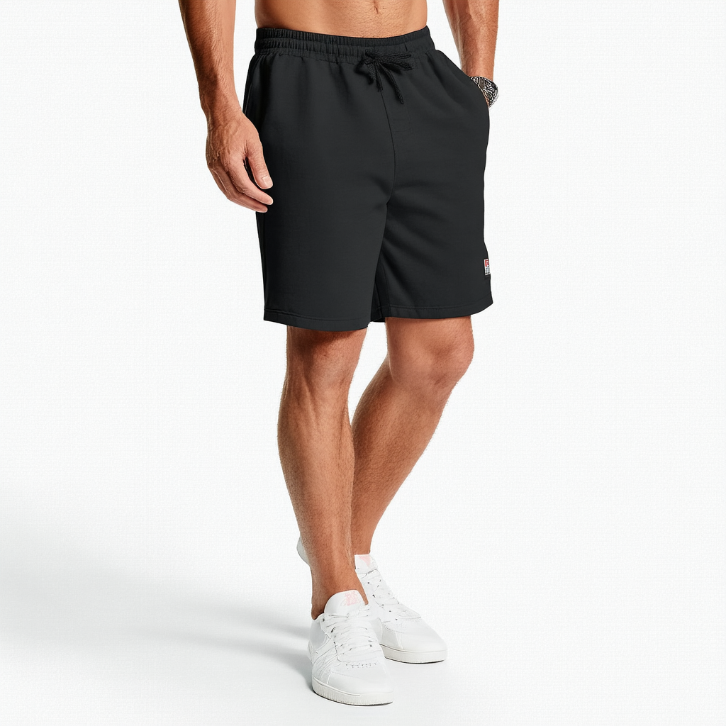 Hanes Men's Originals Cotton Pockets, Pull-on Jersey Gym Shorts, 7"
