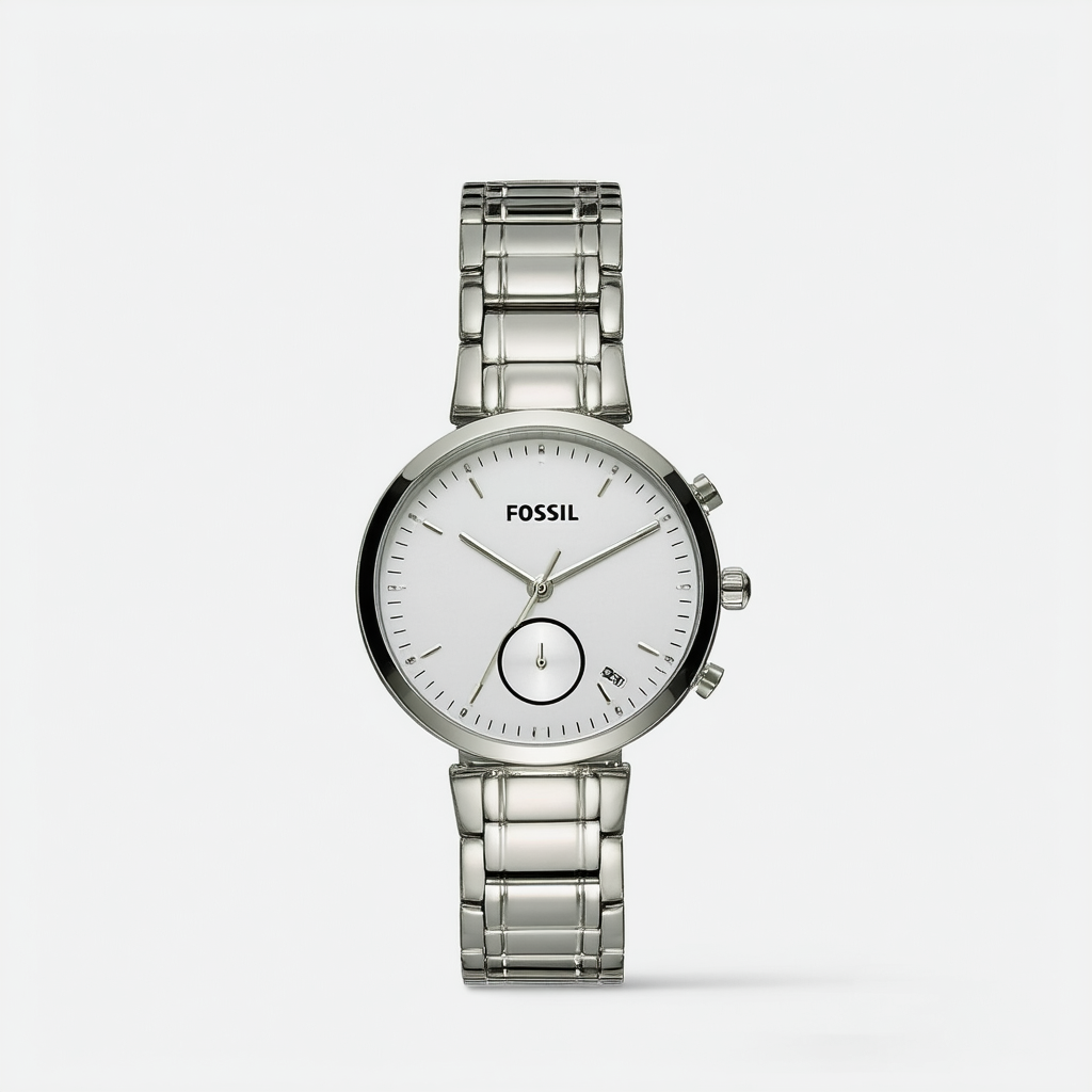 Fossil Women's ES3697SET Virginia Three-Hand Stainless Steel Watch with Bracelet Set
