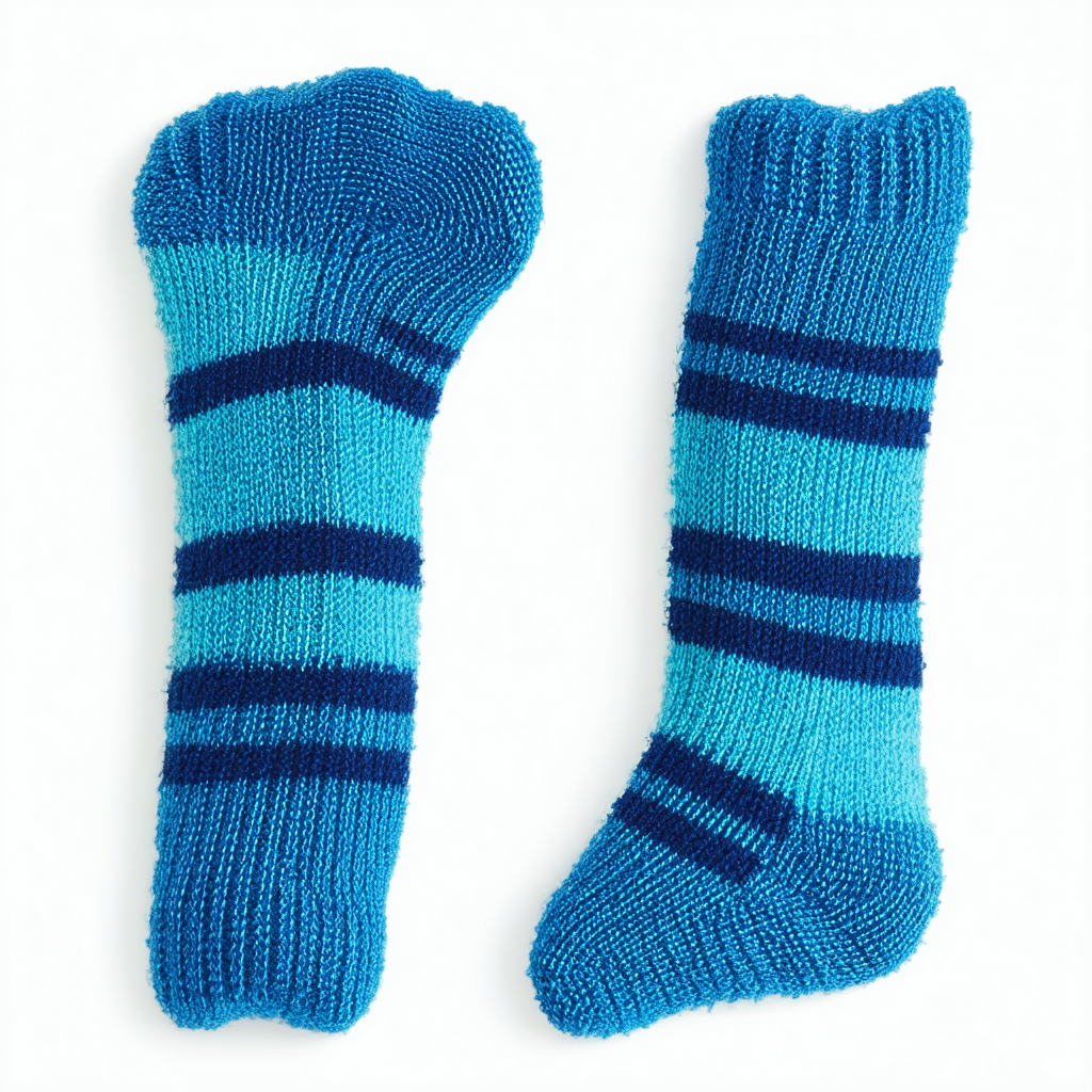 Life is Good Women's Snuggle Sock Stripes Blue