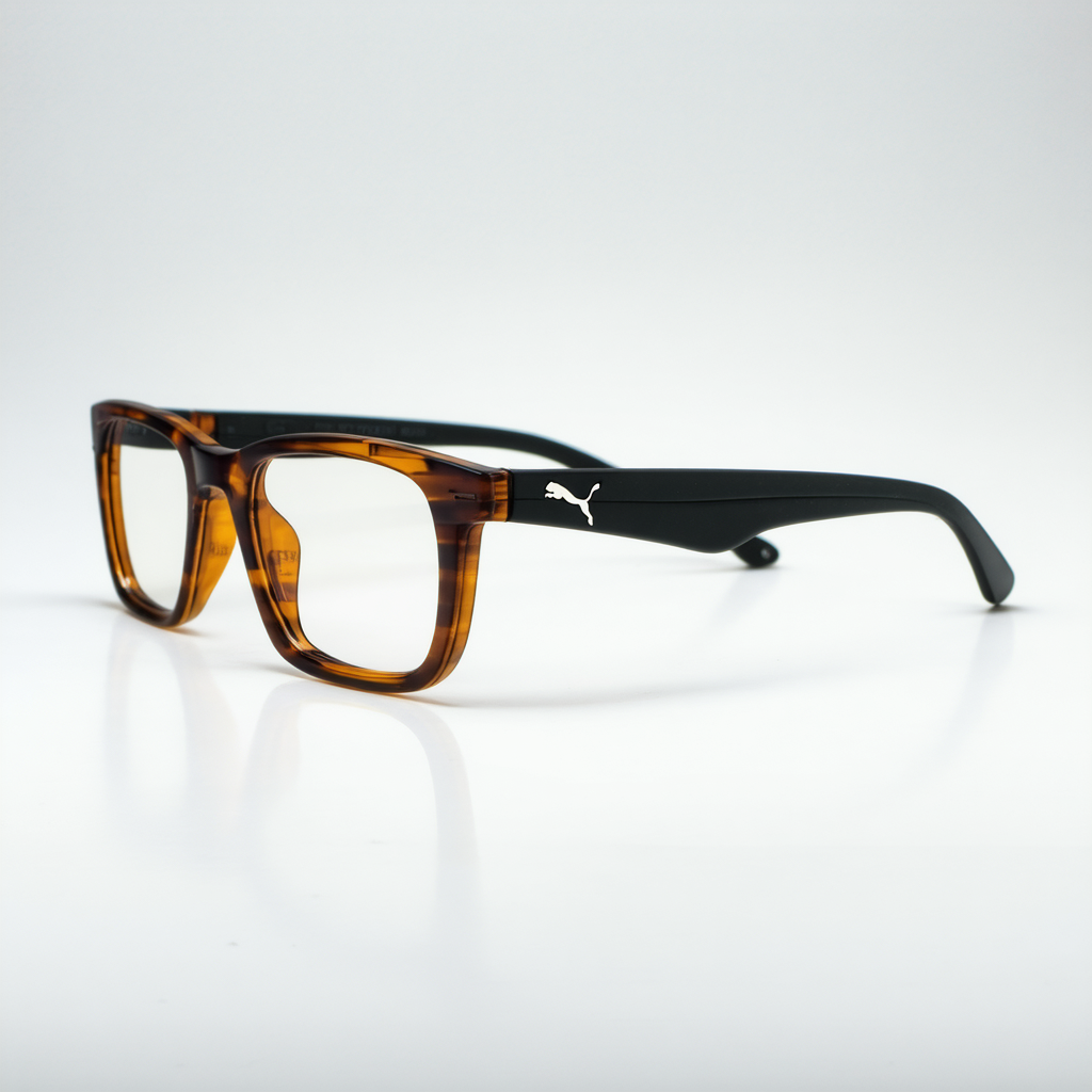 Puma PU0026O Mens Eyeglass Frames - Havana/Black