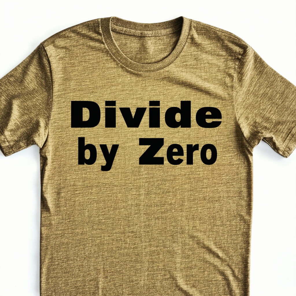 CafePress Divide by Zero Men's Fitted T Shirt Men's Fitted T