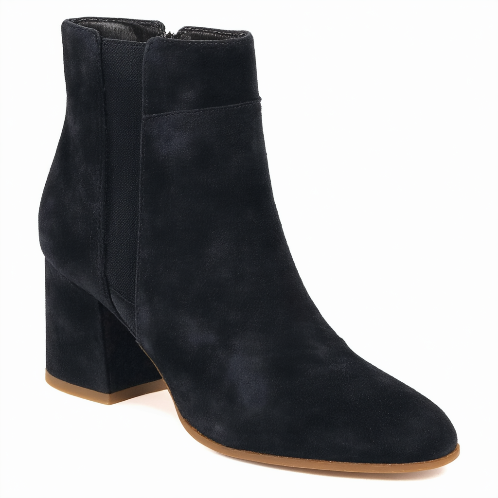 NINE WEST Women's Kalette Suede Ankle Bootie
