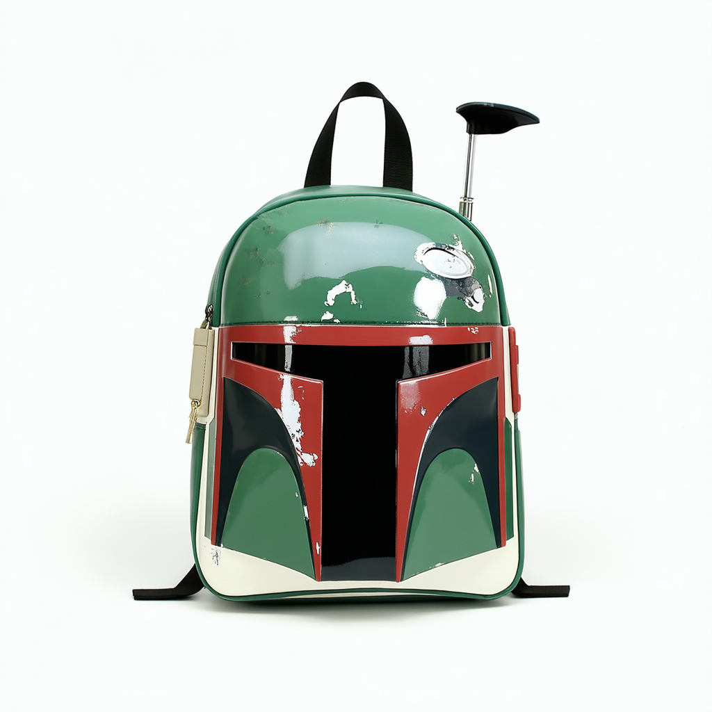 Star Wars Boba Fett Face Green Backpack