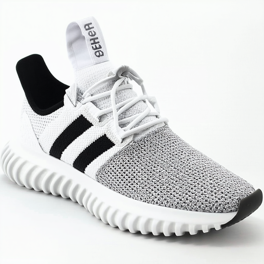 adidas Originals Men's Tubular Dusk Running Shoe, White/Black/Grey, 9 M US