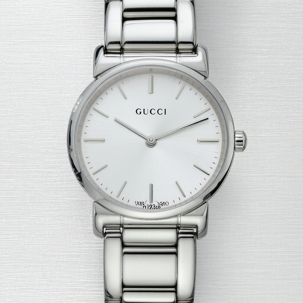 Gucci Quartz Stainless Steel Casual Silver-Toned Watch(Model: YA1264028)