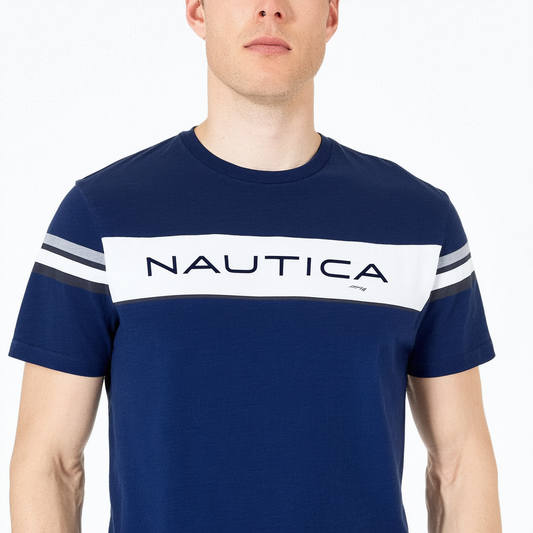 Nautica Men's Short Sleeve Logo Series Graphic Tee