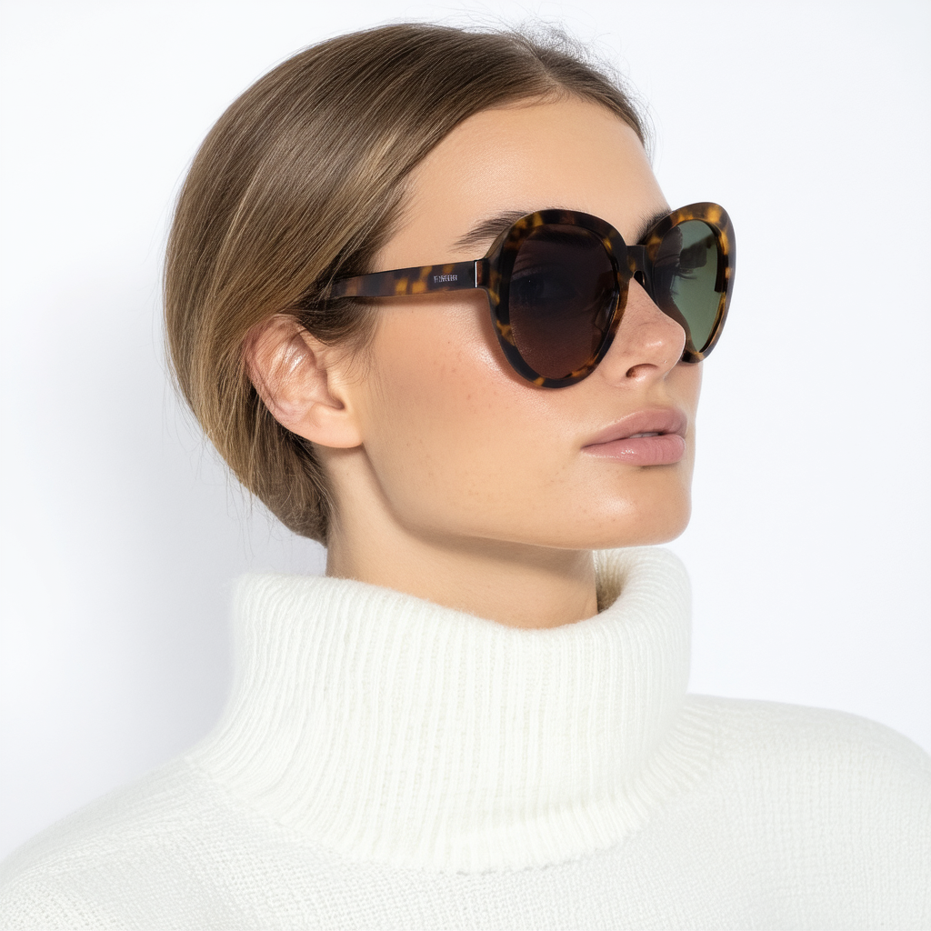 Steve Madden S3076 Oval Sunglasses
