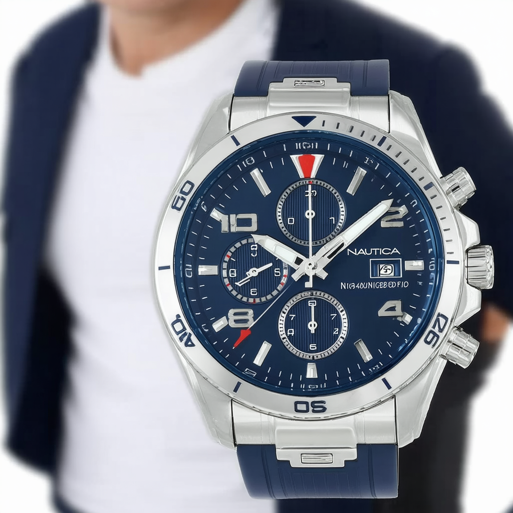 Nautica Men's N18643G BFD 101 Dive Style Chrono Watch