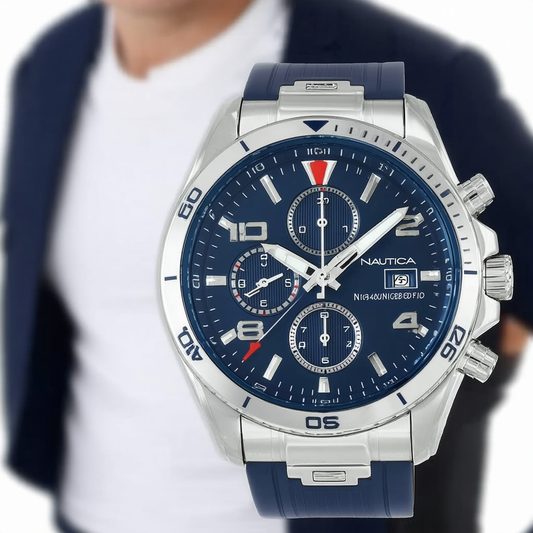 Nautica Men's N18643G BFD 101 Dive Style Chrono Watch
