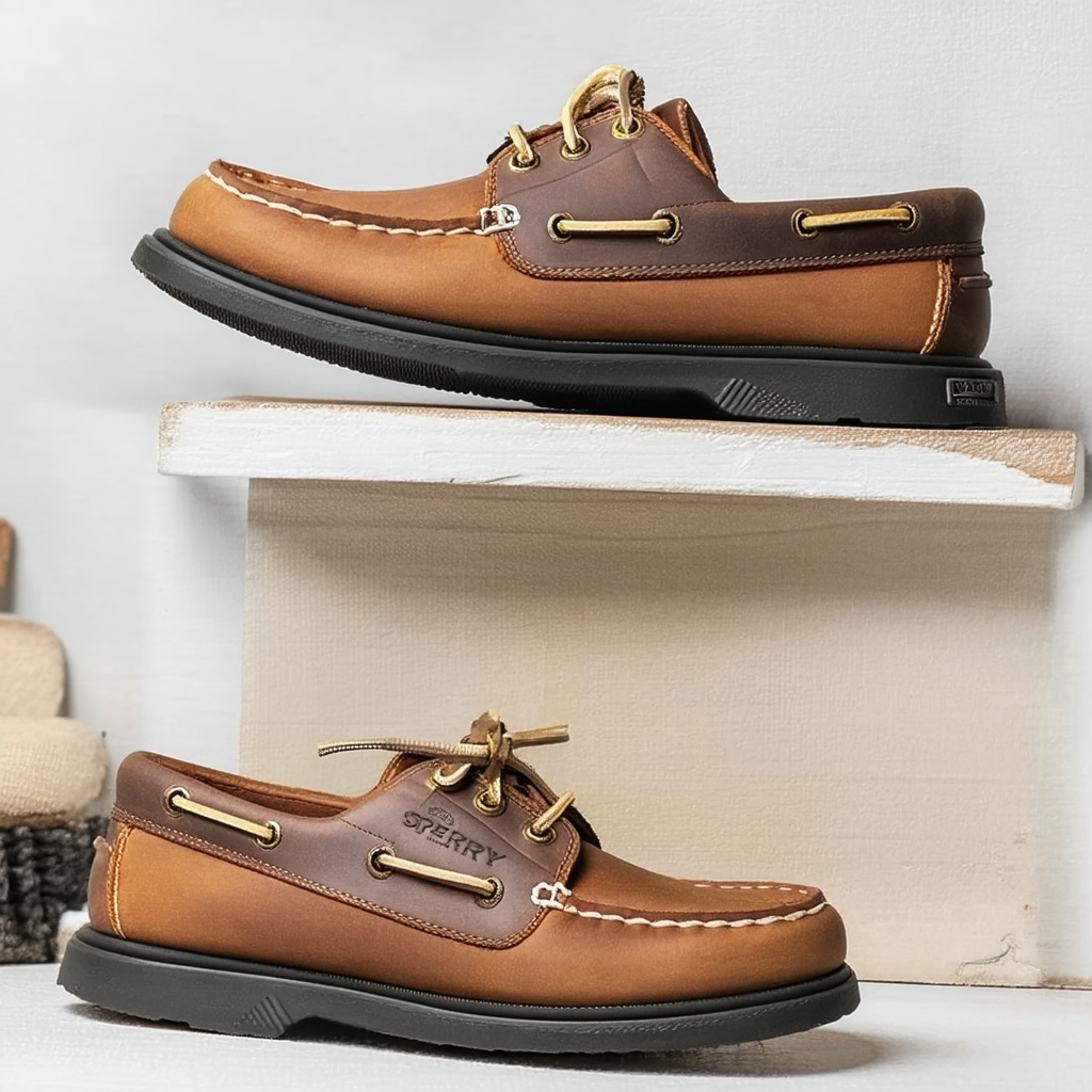 Sperry Men's Authentic Original 2-Eye Boat Shoe, Brown Varsity, 10.5 M US