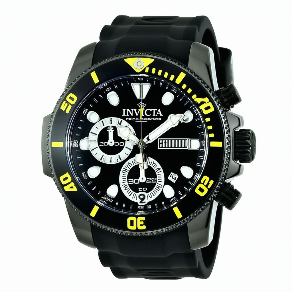 Invicta Men's 20274 Pro Diver Black Stainless Steel Watch with Polyurethane Band