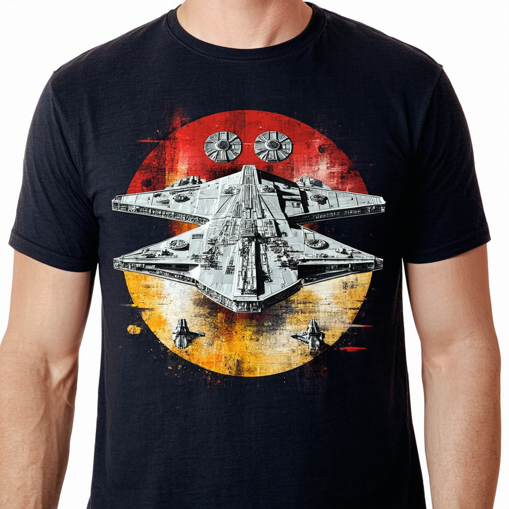 Trevco Men's Battlestar Galactica Battle Cast Adult T-Shirt