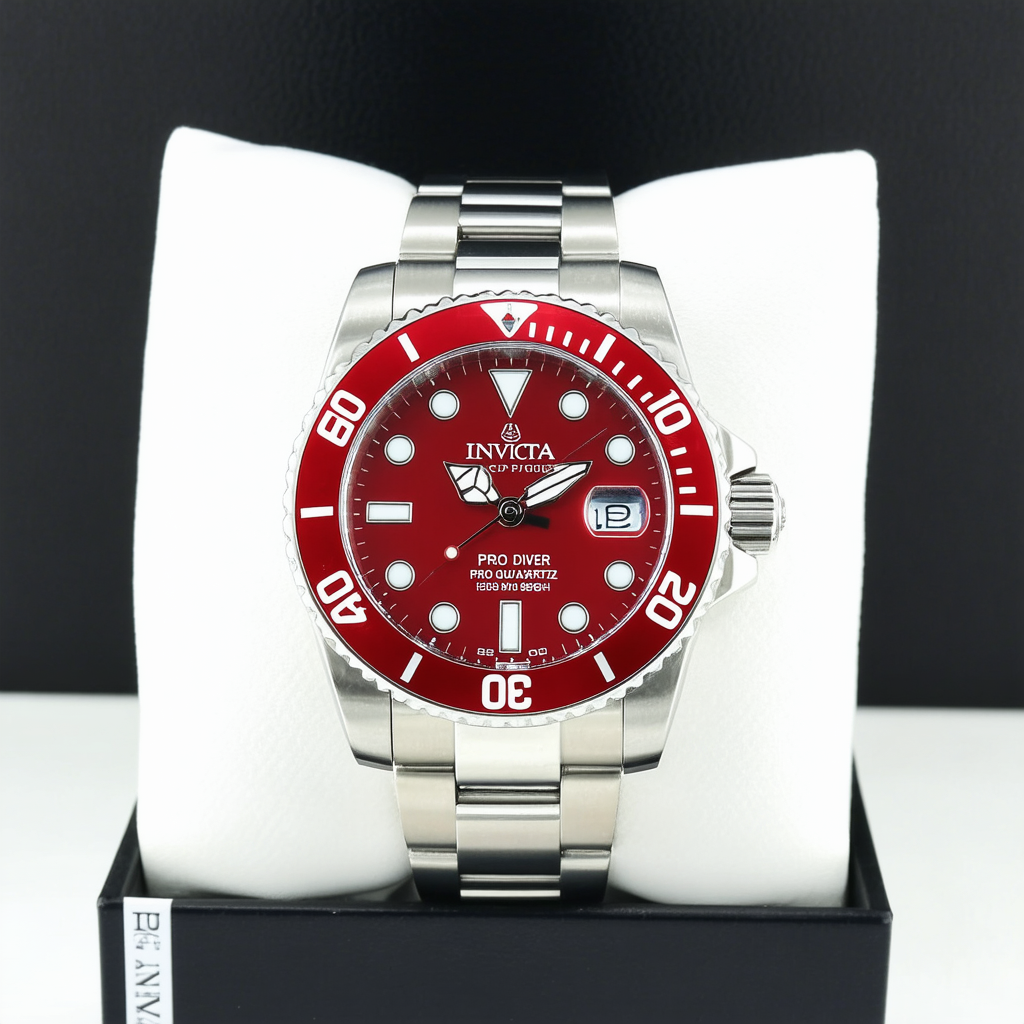 Invicta Pro Diver Quartz Red Dial Men's Watch 36995