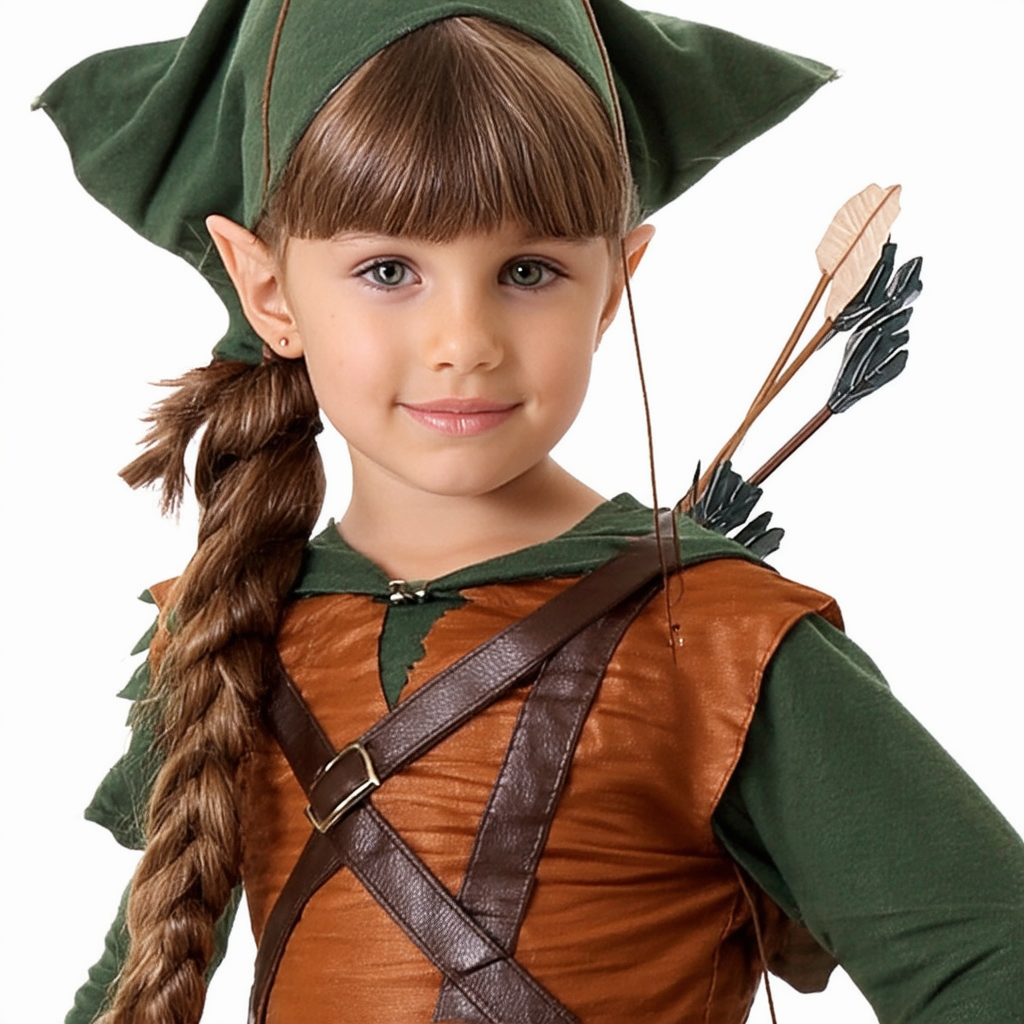 Deluxe Girl Robin Hood Costume, Medium