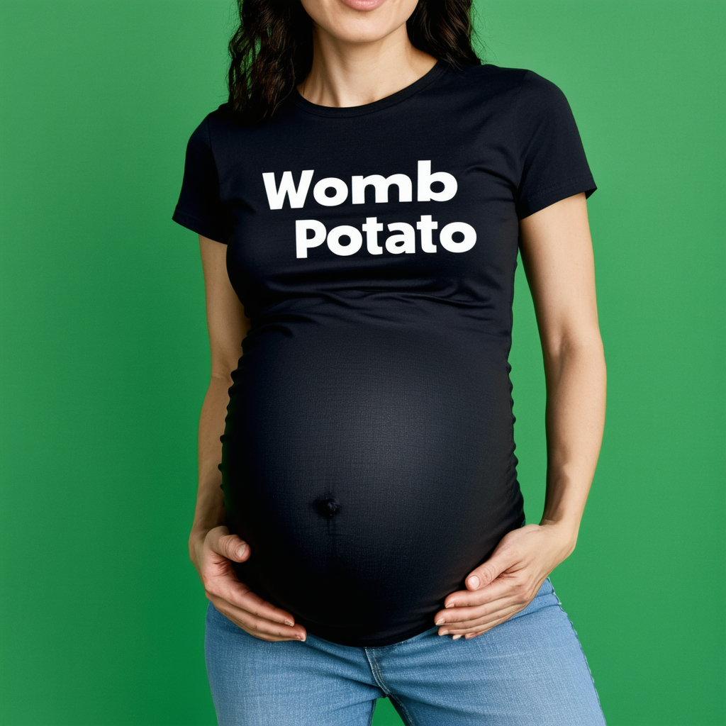 CafePress Womb Potato Maternity Dark T Shirt Maternity Tee
