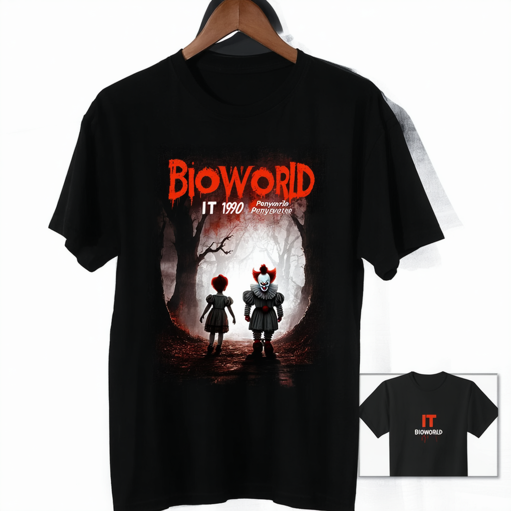 Bioworld It 1990 Pennywise and Children Men's Black T-Shirt