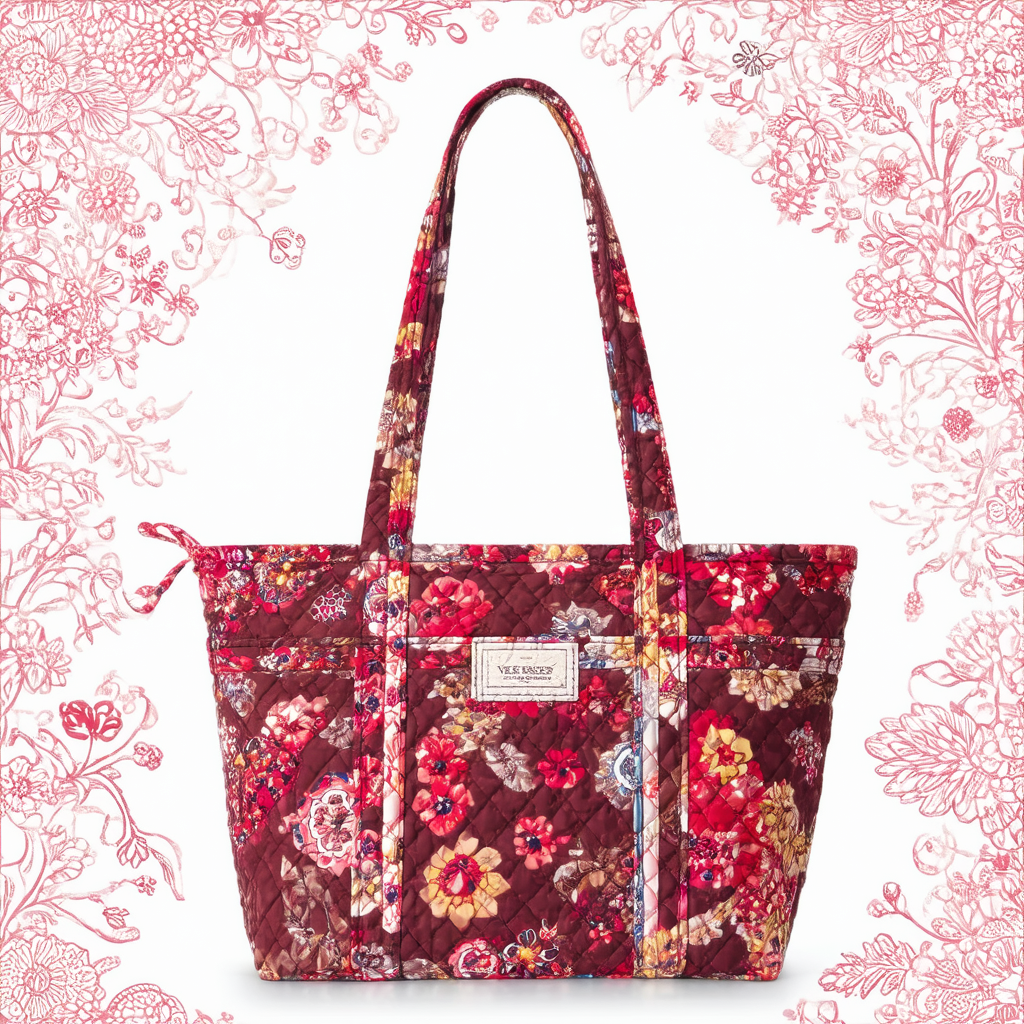 Vera Bradley "TOTE" Bag in Mocha Rouge