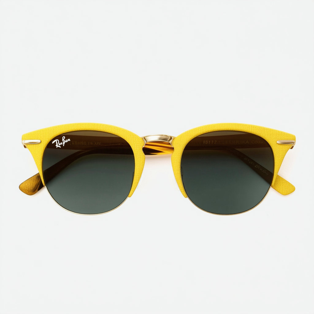 Ray-Ban RB4171 Erika Round Sunglasses, Yellow Velvet/Brown Mirror Dark Gold, 54 mm