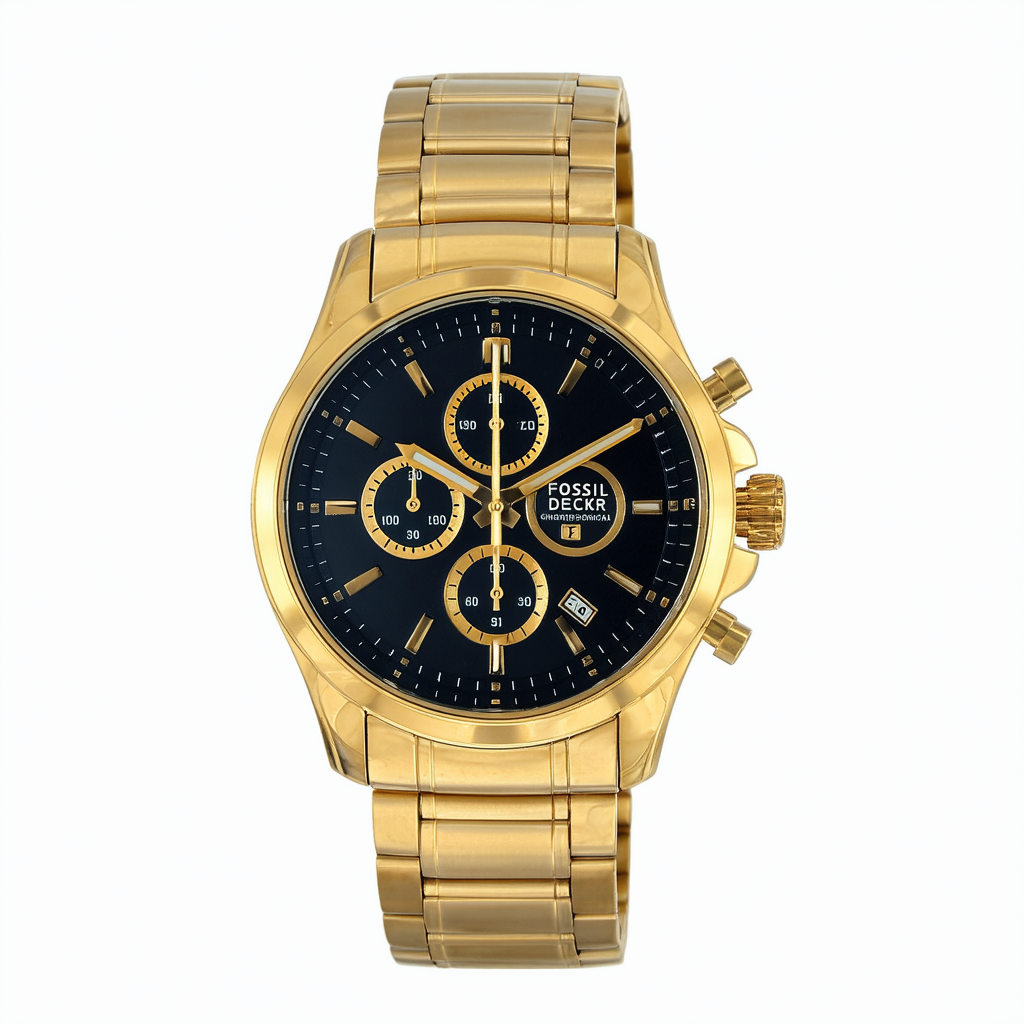 Fossil Decker Gold-tone Chronograph Mens Watch CH2682