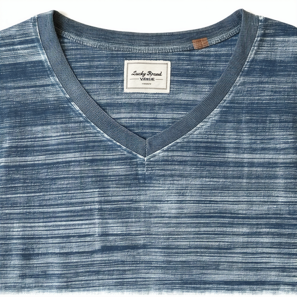 Lucky Brand Men's Venice Burnout V-Neck Tee