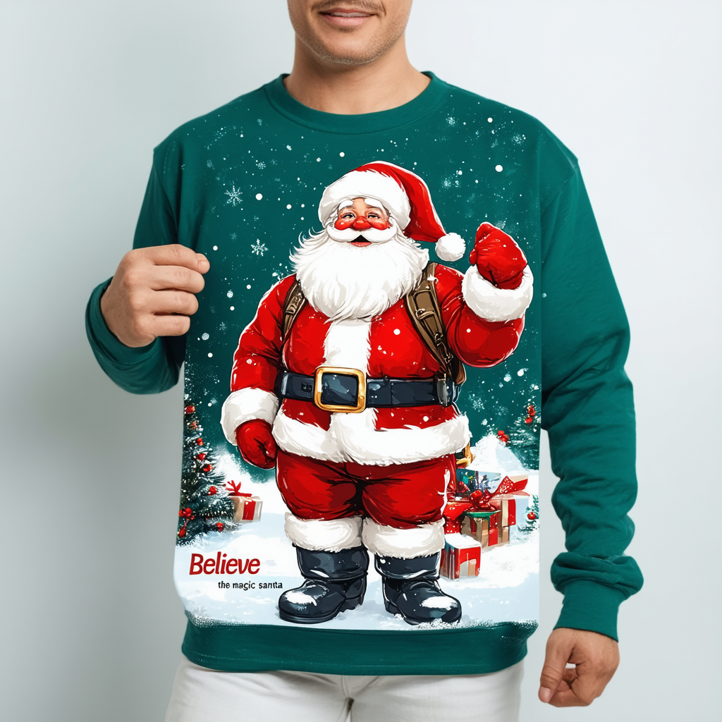 Believe The Magic of Santa Christmas T-Shirt