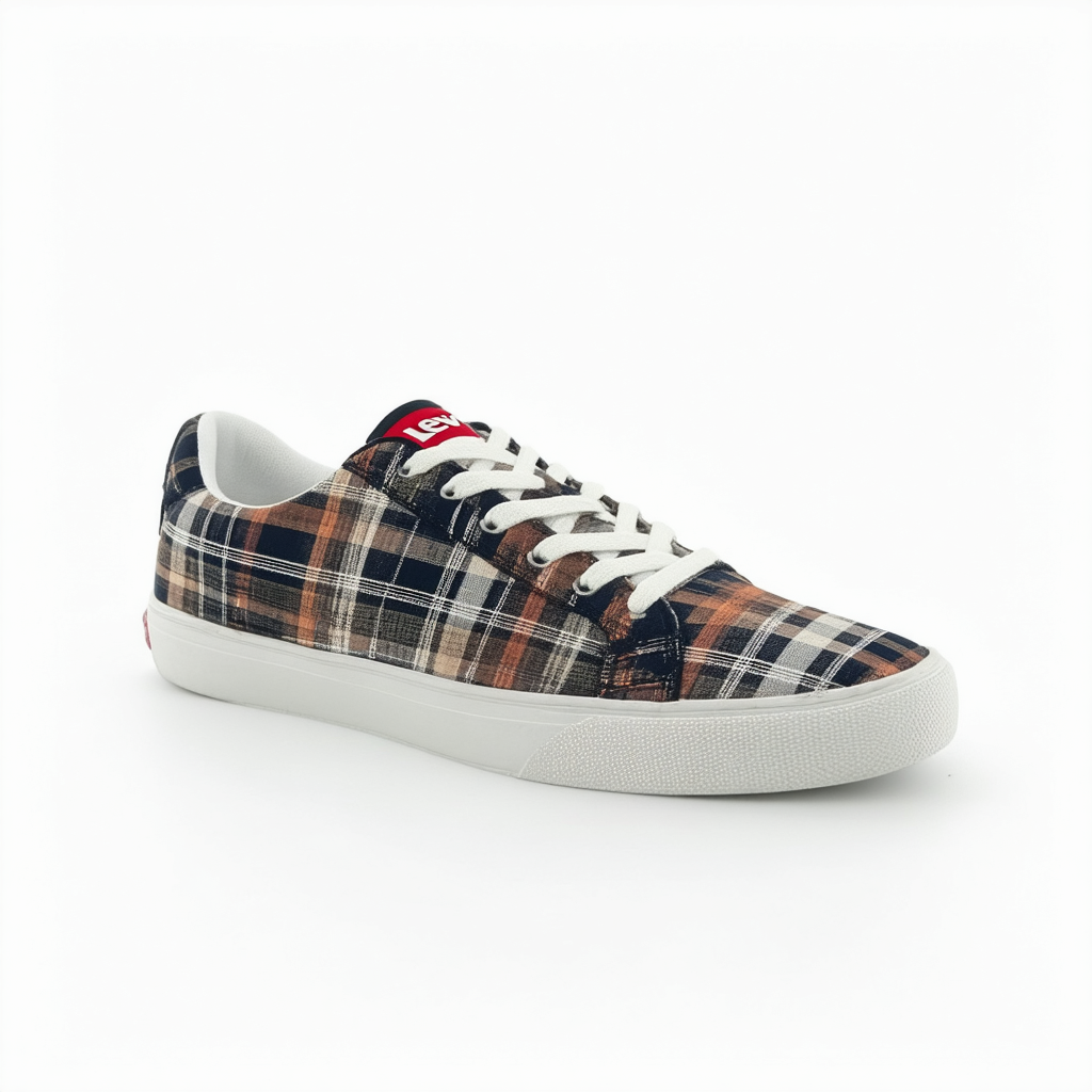 Levi's Mens Anakin Neo Plaid Casual Sneaker Shoe