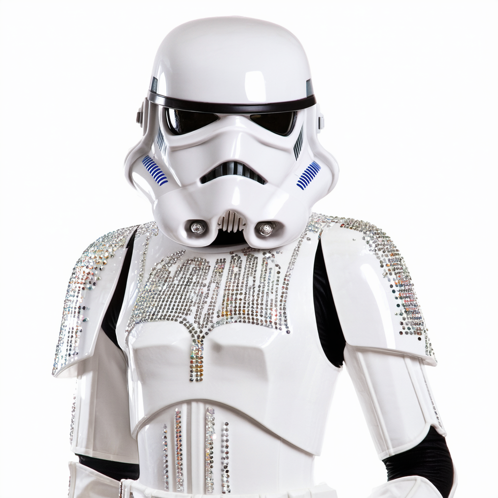 Rubie's adult Star Wars Stormtrooper Rhinestone Dress Set Sized Costume, Multi, Medium US
