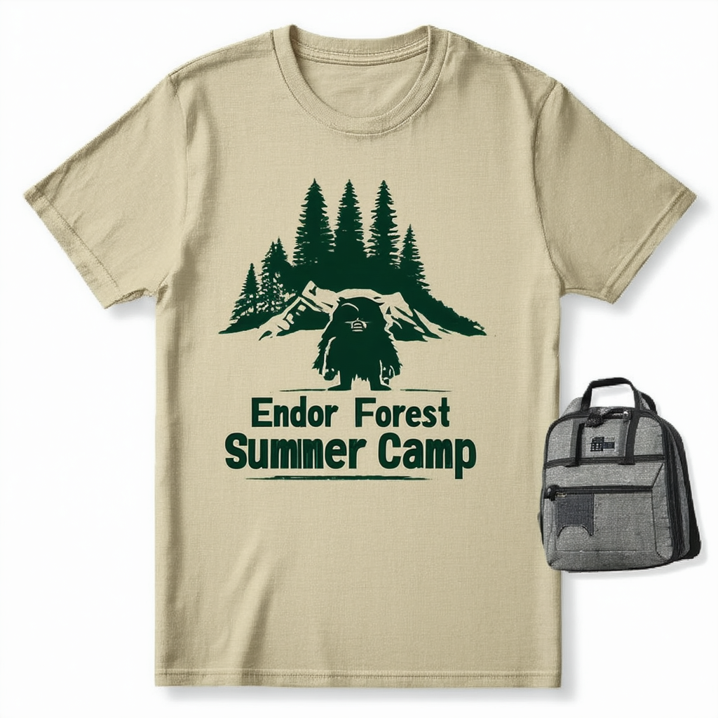 STAR WARS Endor Forest Summer Camp Ewok Funny T-Shirt for Men & Womens Graphic Adult Tshirt