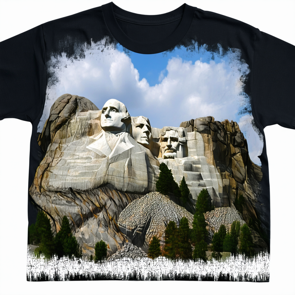 CafePress Mt. Rushmore Dark T Shirt Graphic Shirt