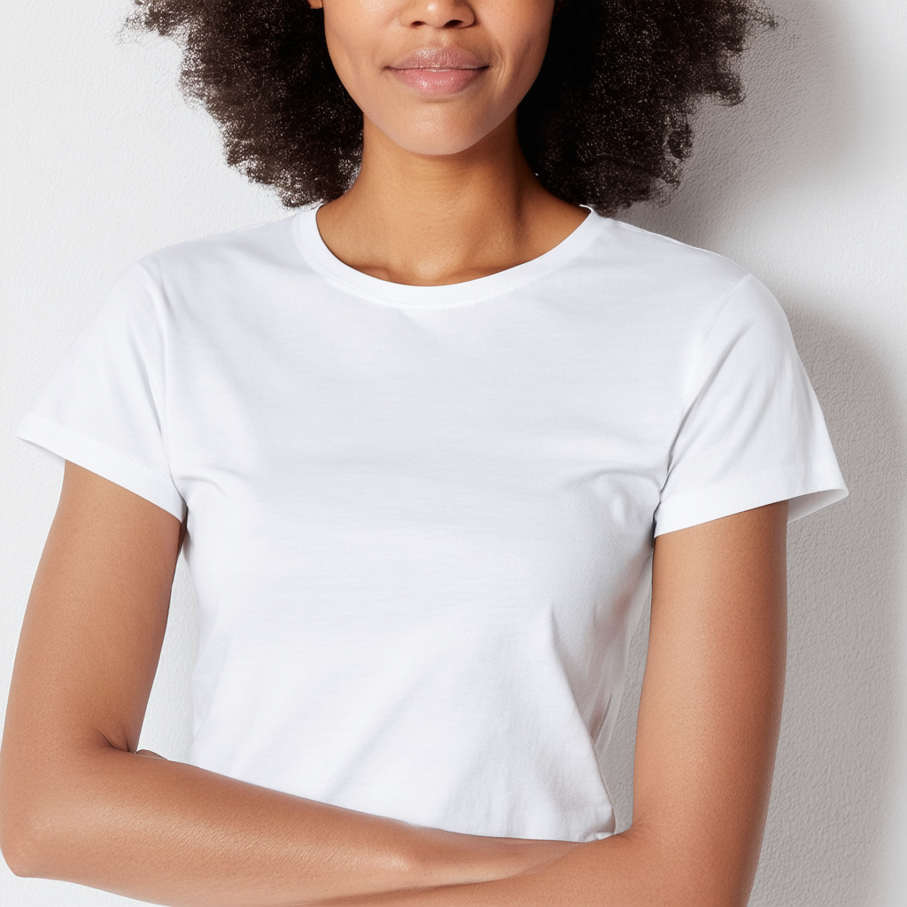 Hanes Ladies Nano-T Cotton T-Shirt, L, White