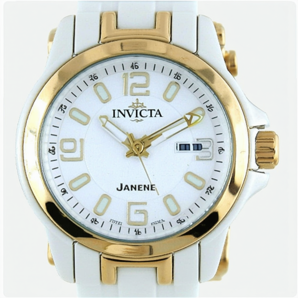 Invicta Women's 16050 Angel Analog Display Japanese Quartz White Watch