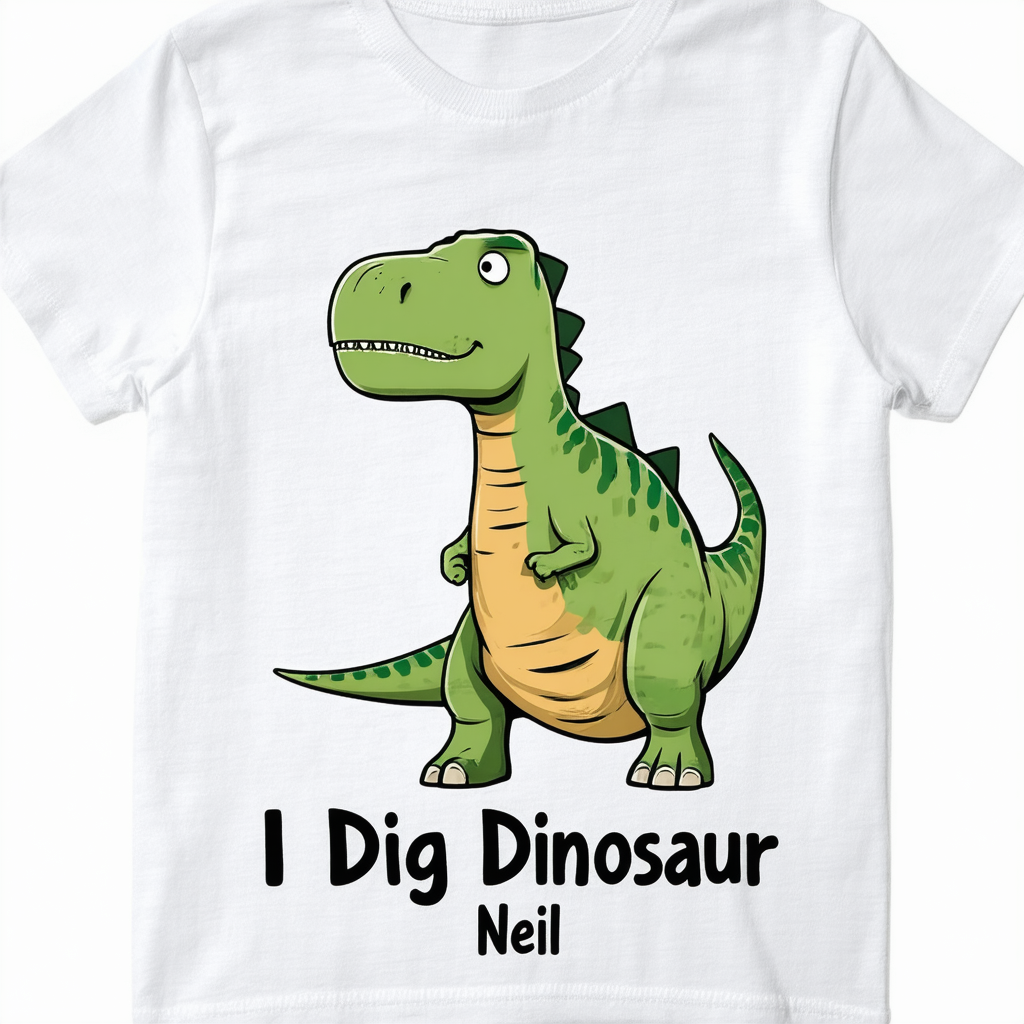 CafePress I Dig Dinosaur Neil T Shirt Cotton T-Shirt