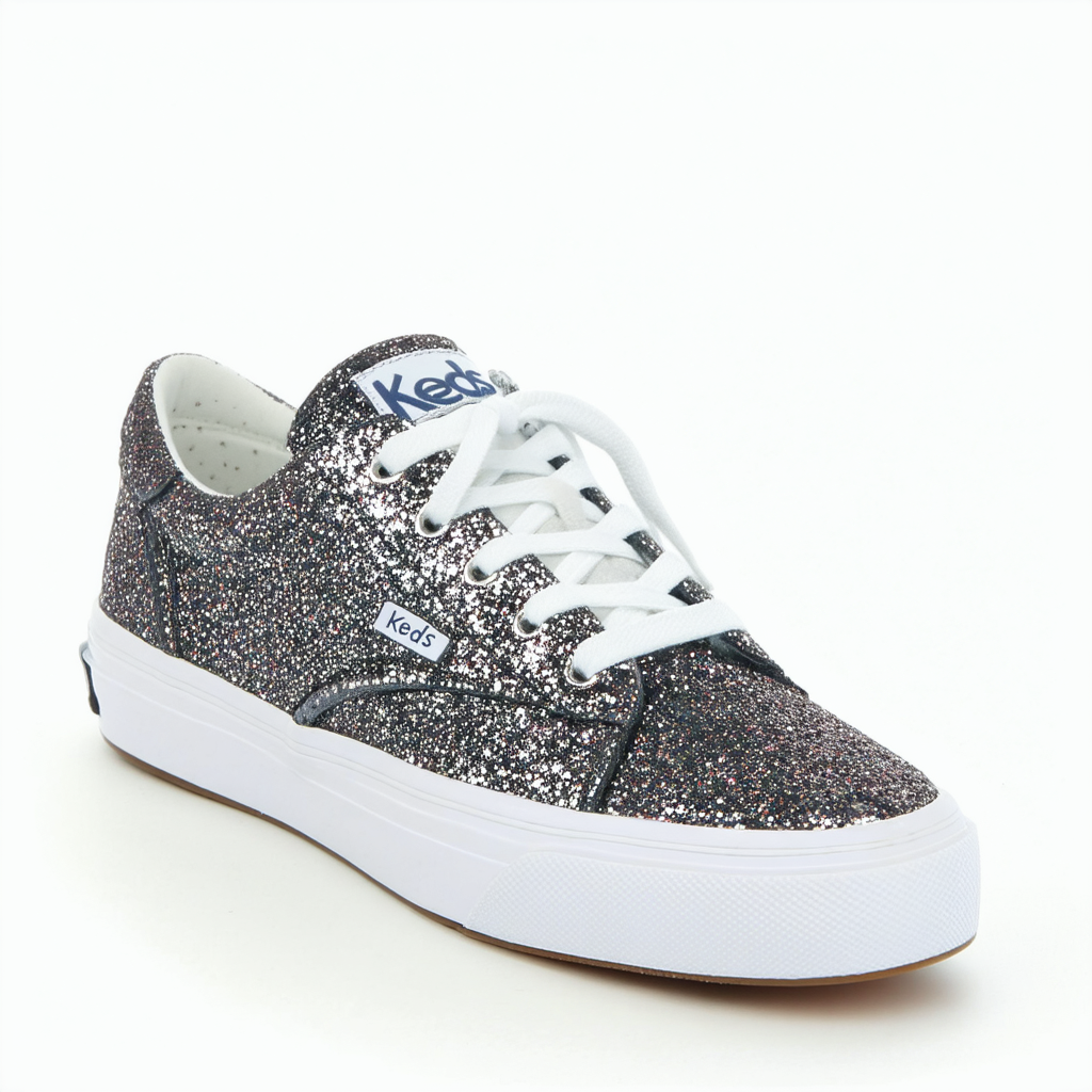 Keds Women's Double Decker Glitter Fashion Sneaker