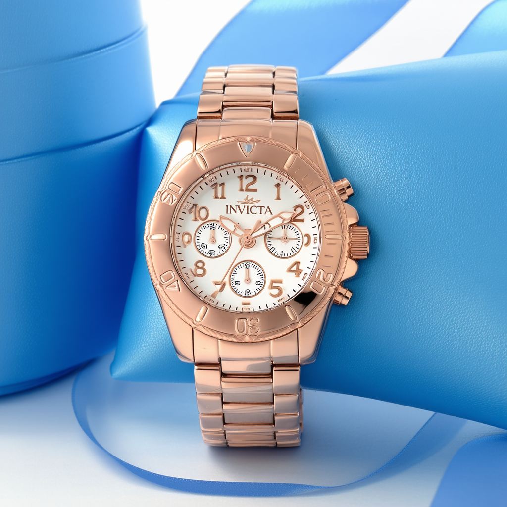 Invicta Women's 15158 "Lupah" 18k Rose Gold Ion-Plated Watch