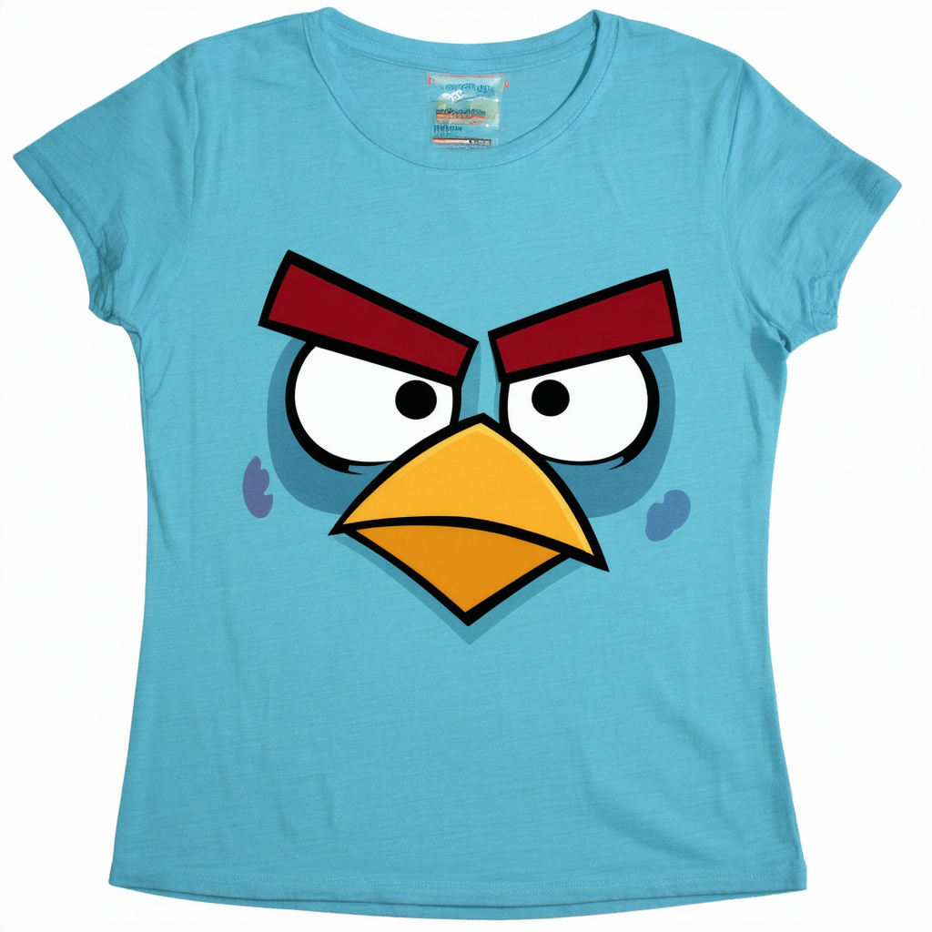 Angry Birds Girly Face Juniors Womens T-shirt M
