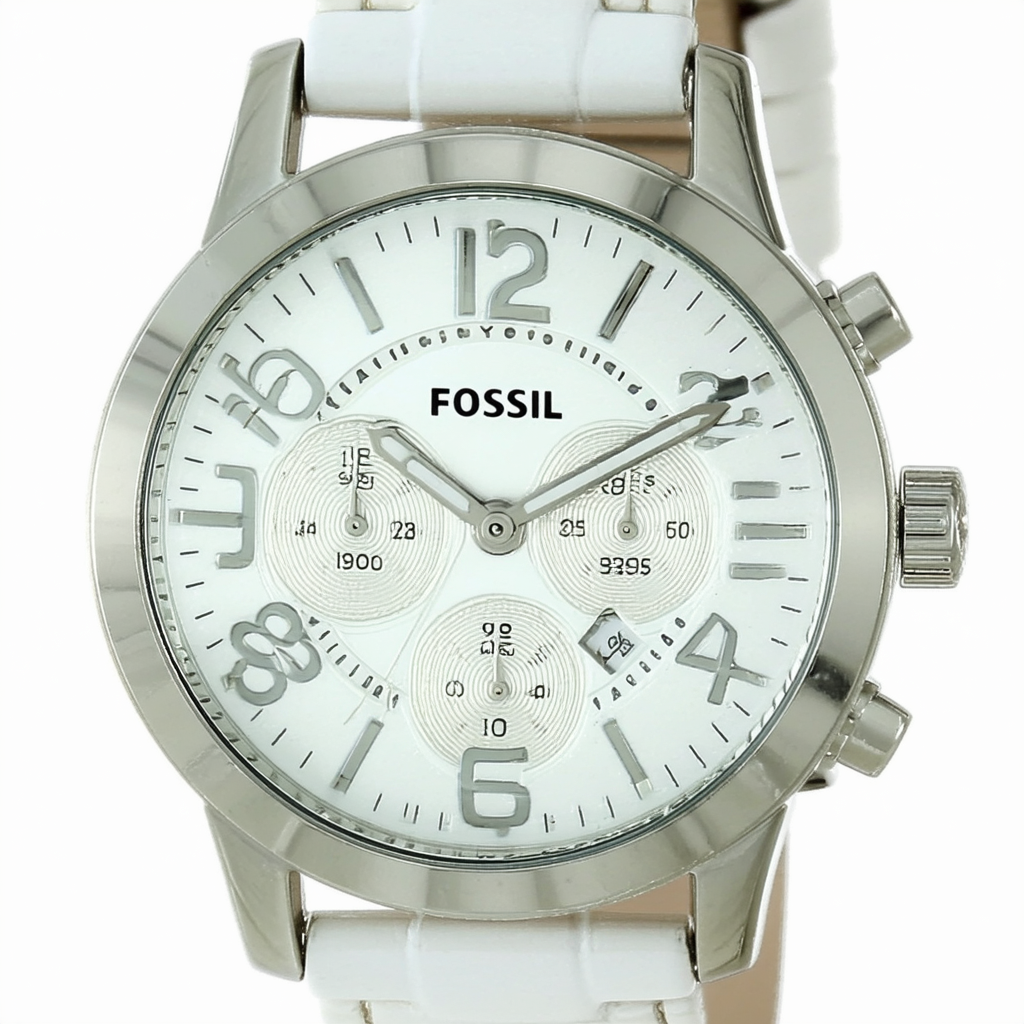 Fossil Women's CE1045 Riley White Dial Watch