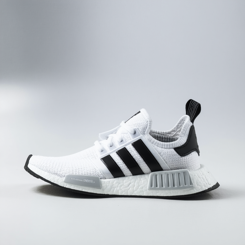 adidas NMD_R1 Womens Shoes Size 9, Color: White/Black