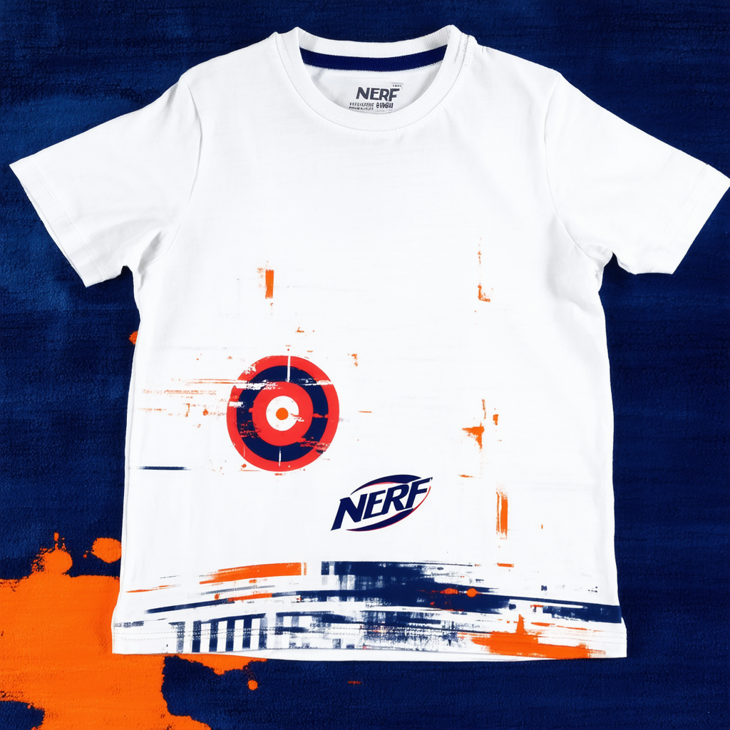 Nerf Target Practice Youth or Boy's Front Only Sublimated T Shirt