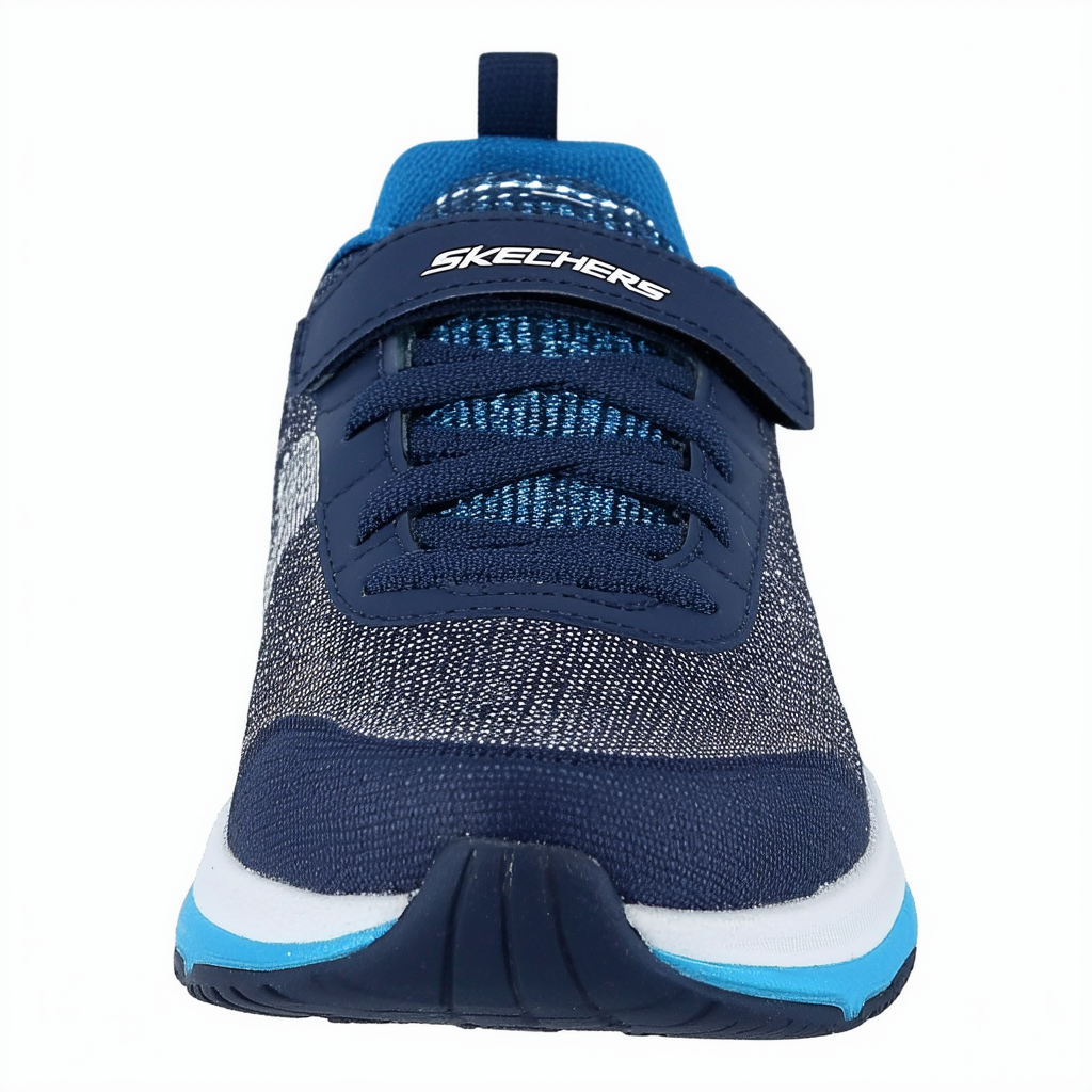 Skechers Kids Girls' Speed Trainer-Glimmer Time Sneaker,Navy/Blue, 10.5 M US