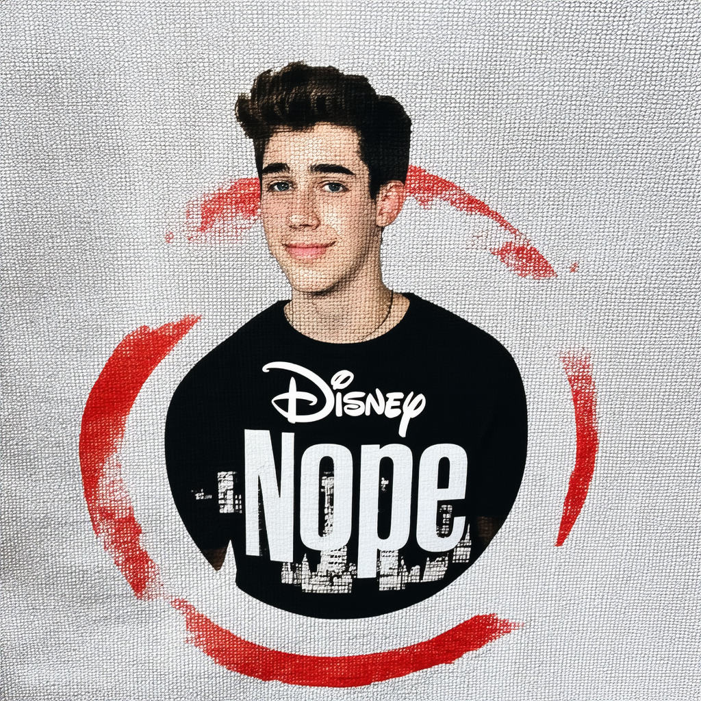 Disney Young Men's Encircled Nope T-Shirt