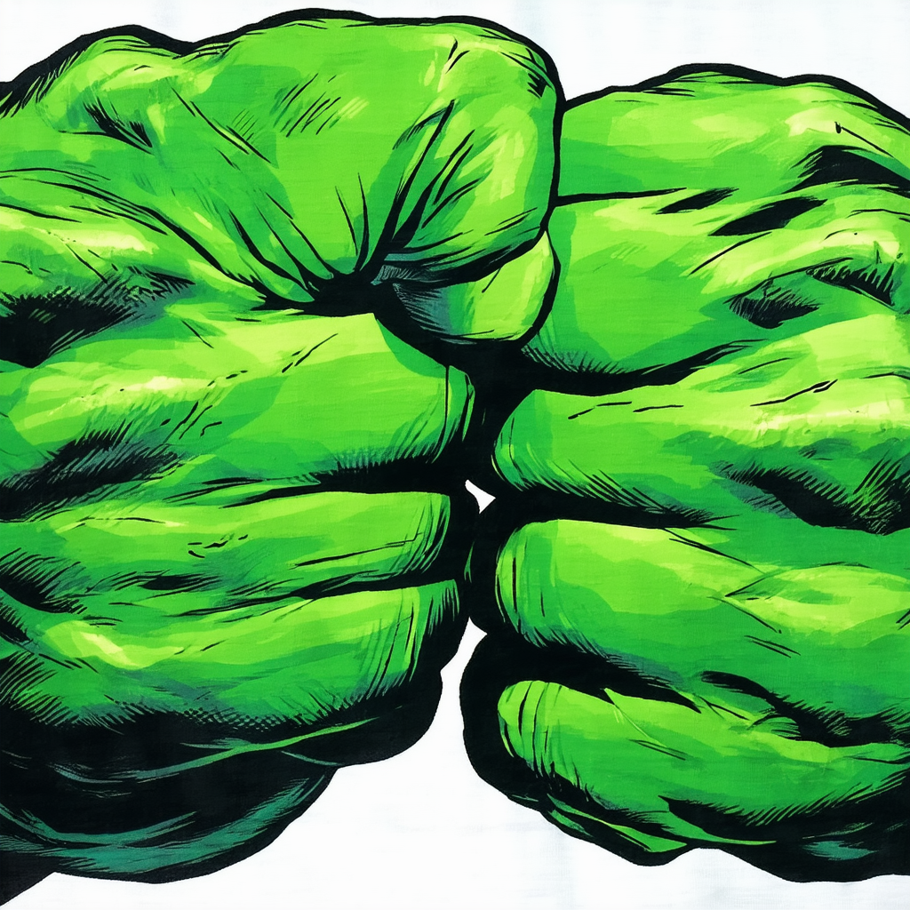 Marvel Incredible Hulk Fist Bump Adult T-Shirt
