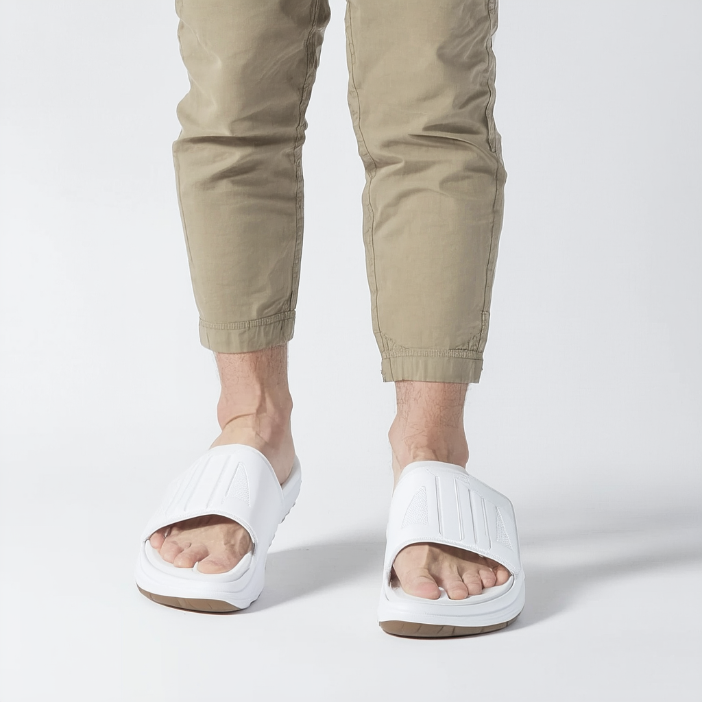 adidas Men's Koriff Leather Slide Sandal